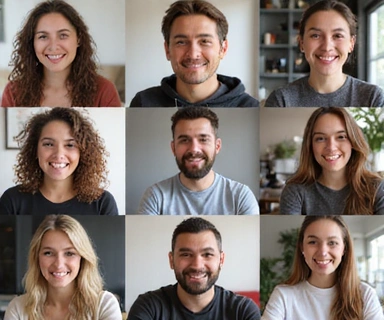 Imagine oameni interacționând online